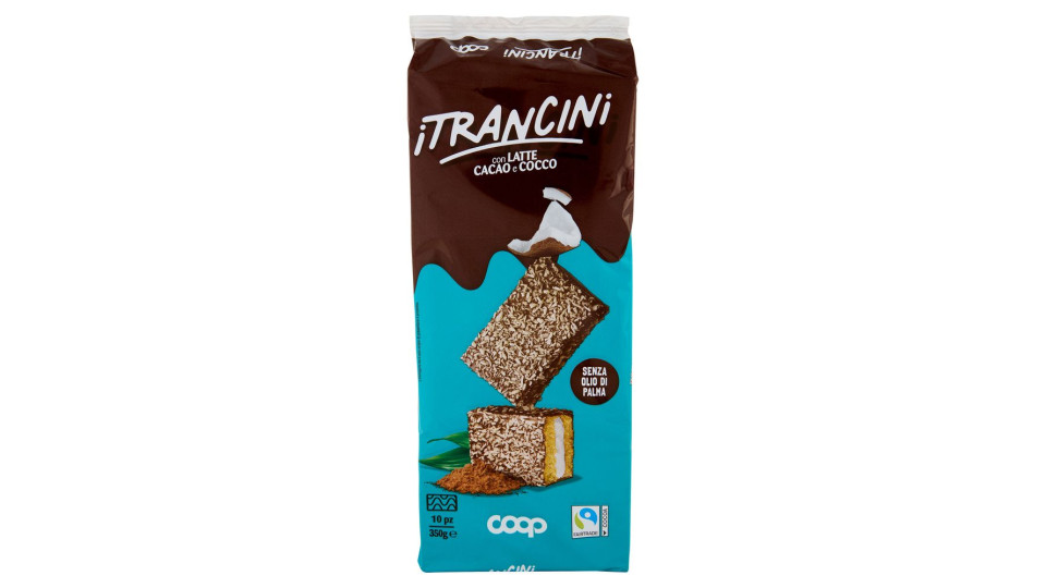Pan Di Spagna Con Latte Cacao E Cocco I Trancini 10 X 35 G
