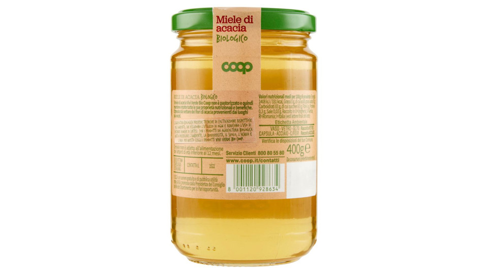 Miele Di Acacia Biologico 400 G