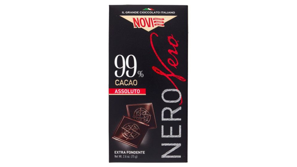Novi Neronero 99% Cacao Assoluto Extra Fondente 75 G