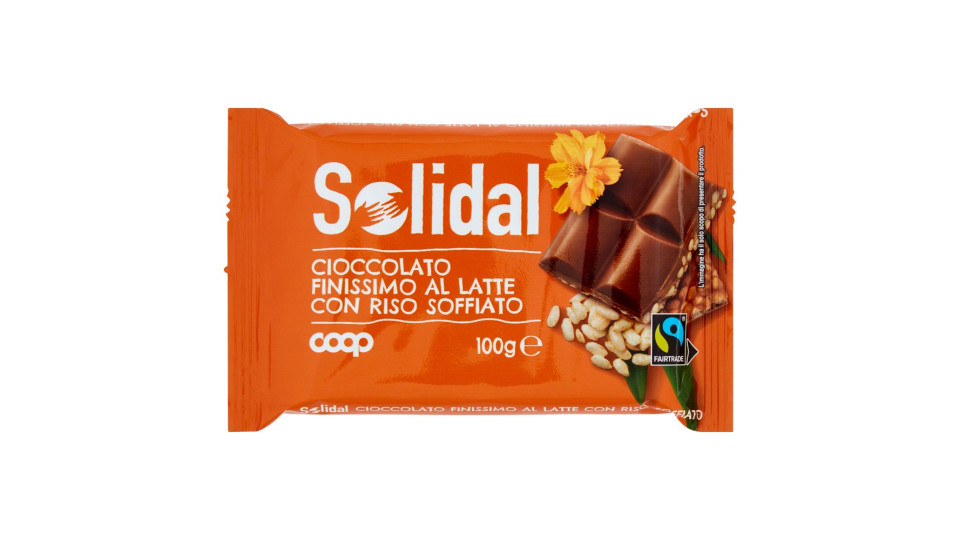 Cioccolato Finissimo Al Latte Con Riso Soffiato 100 G