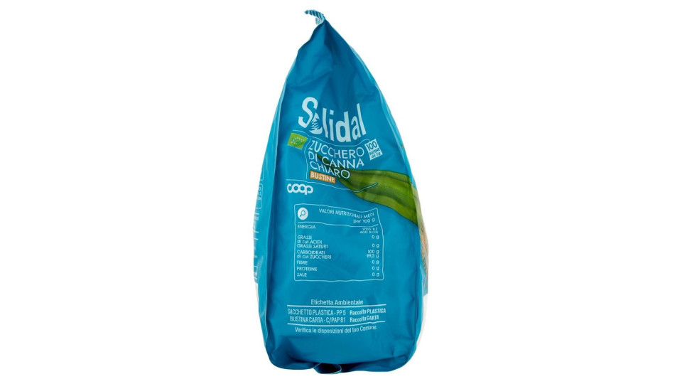 Zucchero Di Canna Chiaro Bustine 100 X 5 G