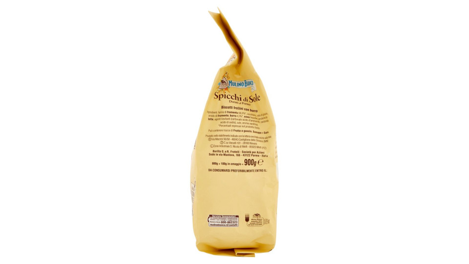 Mulino Bianco Spicchi Di Sole Biscotti Dorati Al Forno 900g