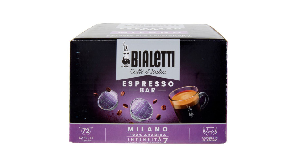 Bialetti Caffè D'italia Espresso Bar Milano 72 Capsule 72 X 7 G