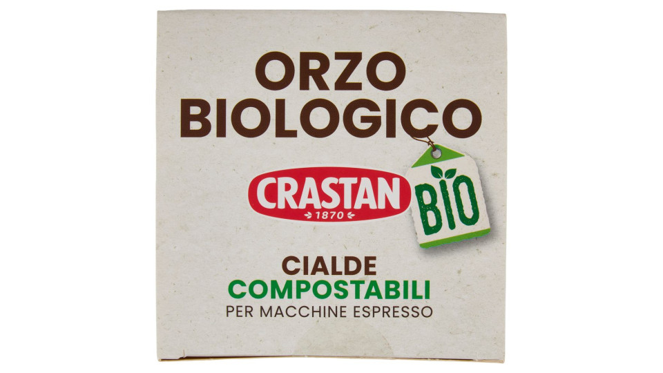 Crastan Bio Orzo Biologico Cialde Compostabili Per Macchine Espresso 18 X 6 G