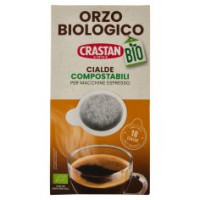 Crastan Bio Orzo Biologico Cialde Compostabili Per Macchine Espresso 18 X 6 G