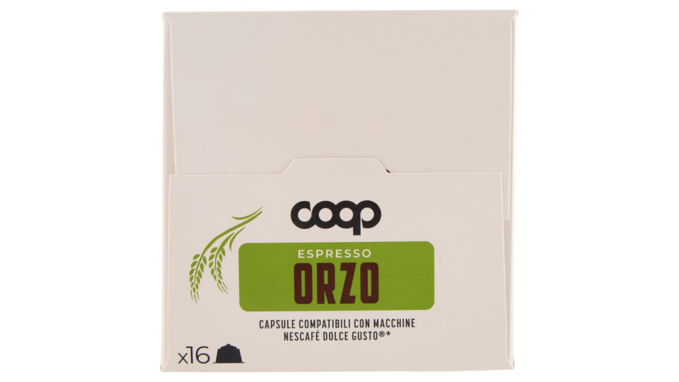 Espresso Orzo Capsule Compatibili Con Macchine Nescafé Dolce Gusto* 16 Capsule 32 G