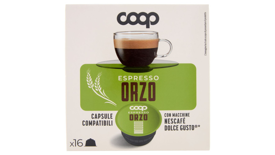 Espresso Orzo Capsule Compatibili Con Macchine Nescafé Dolce Gusto* 16 Capsule 32 G