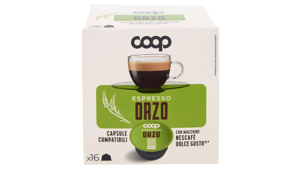 Espresso Orzo Capsule Compatibili Con Macchine Nescafé Dolce Gusto* 16 Capsule 32 G