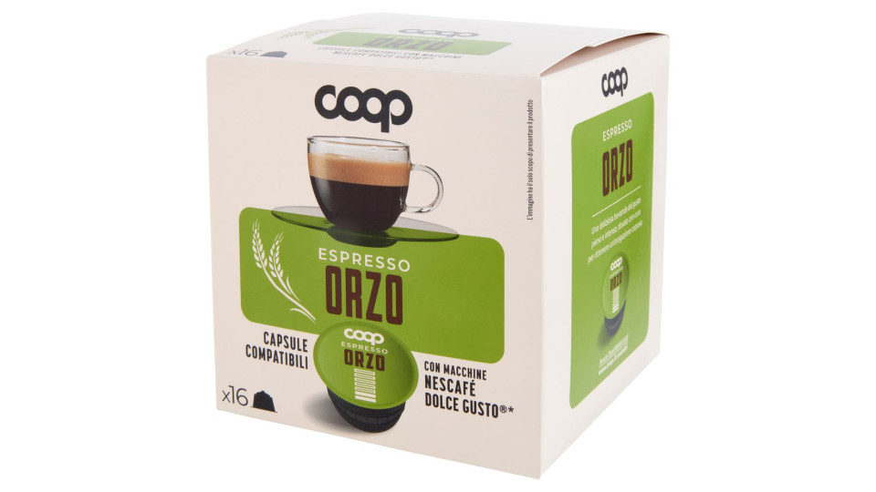 Espresso Orzo Capsule Compatibili Con Macchine Nescafé Dolce Gusto* 16 Capsule 32 G