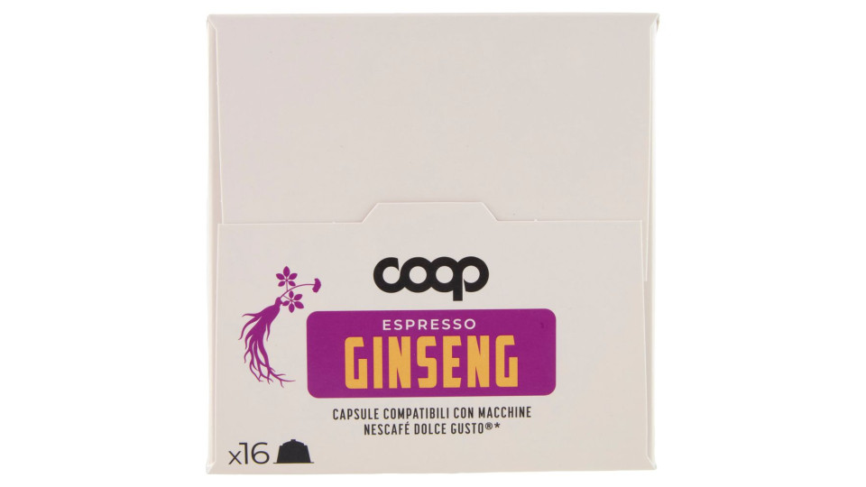 Espresso Ginseng Capsule Compatibili Con Macchine Nescafé Dolce Gusto* 16 Capsule 108,8 G
