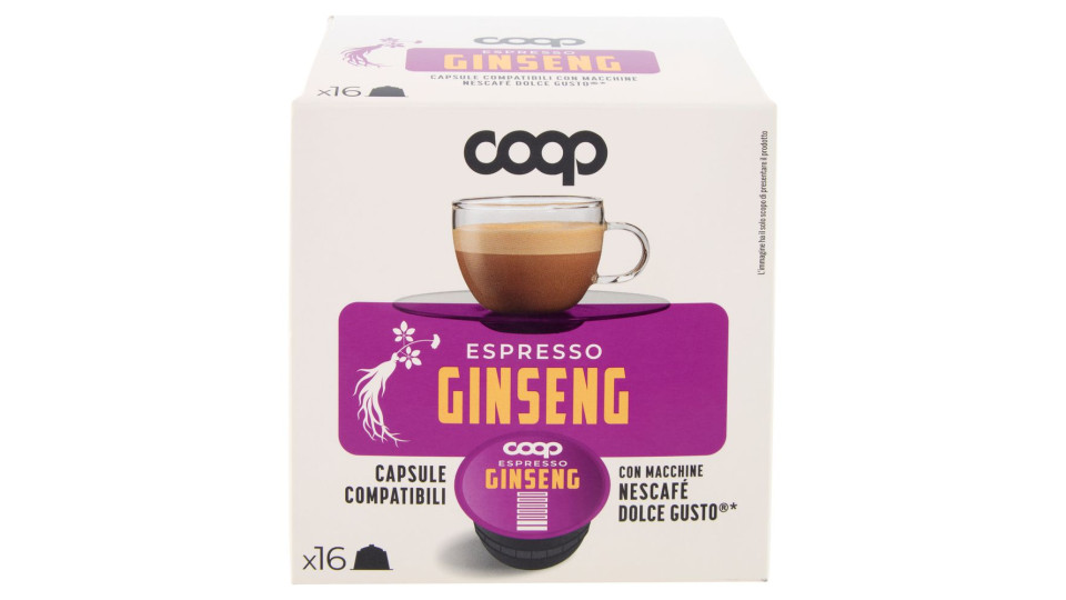 Espresso Ginseng Capsule Compatibili Con Macchine Nescafé Dolce Gusto* 16 Capsule 108,8 G