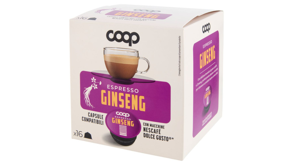 Espresso Ginseng Capsule Compatibili Con Macchine Nescafé Dolce Gusto* 16 Capsule 108,8 G