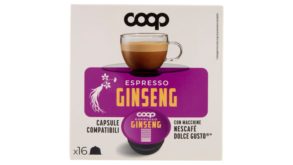 Espresso Ginseng Capsule Compatibili Con Macchine Nescafé Dolce Gusto* 16 Capsule 108,8 G