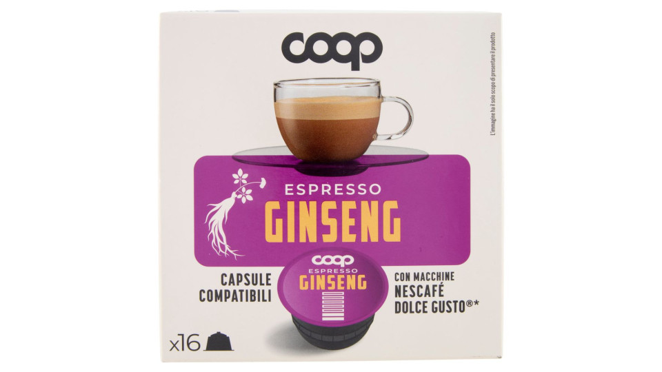Espresso Ginseng Capsule Compatibili Con Macchine Nescafé Dolce Gusto* 16 Capsule 108,8 G