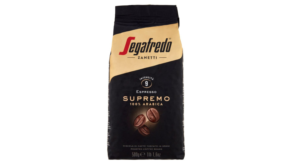 Segafredo Zanetti Espresso Supremo 100% Arabica In Grani 500 G