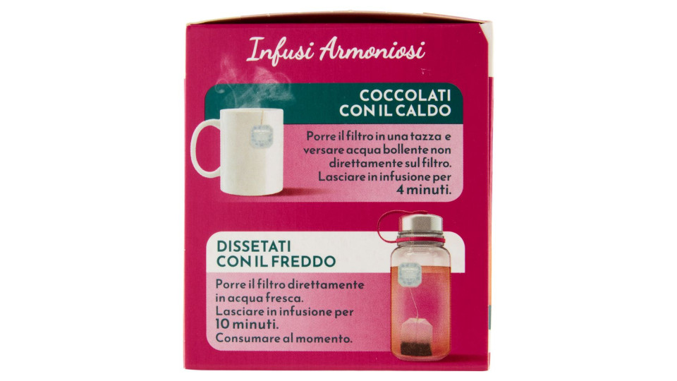 Bonomelli Infusi Armoniosi 100% Naturali Camomilla E Frutti Rossi 12 Filtri 24 G