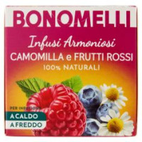Bonomelli Infusi Armoniosi 100% Naturali Camomilla E Frutti Rossi 12 Filtri 24 G