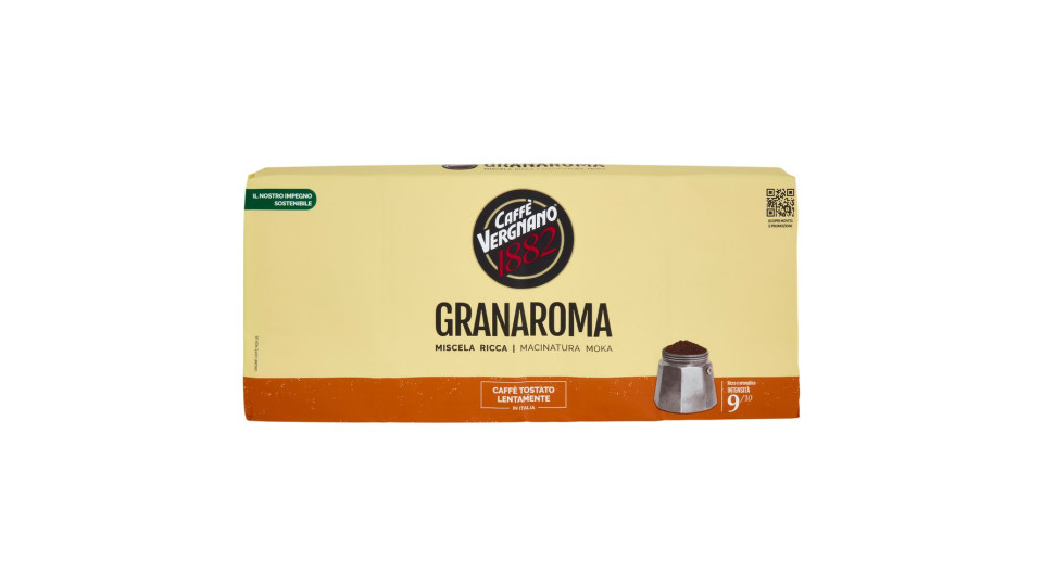 Caffè Vergnano 1882 Granaroma Miscela Ricca Macinatura Moka 4 X 250 G