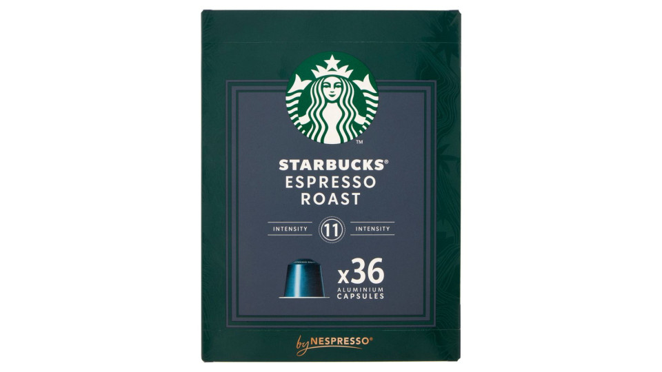 Starbucks Espresso Roast By Nespresso Caffè 36 Capsule 198g