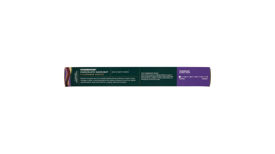 Starbucks Chocolate Hazelnut By Nespresso Caffè Con Aroma Cioccolato E Nocciola 10 Capsule 51g