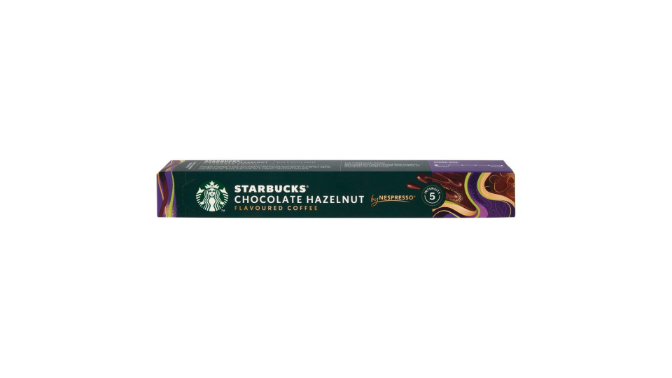 Starbucks Chocolate Hazelnut By Nespresso Caffè Con Aroma Cioccolato E Nocciola 10 Capsule 51g