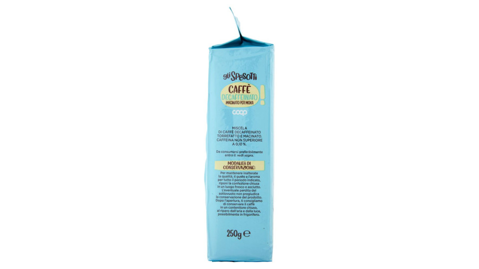 Caffè Decaffeinato Macinato Moka 250 G