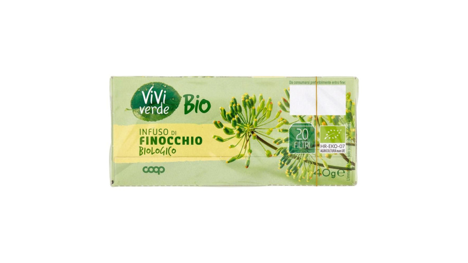 Infuso Di Finocchio Biologico 20 Filtri 40 G