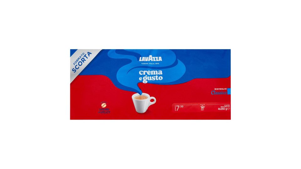 Lavazza Crema E Gusto Classico Caffè Macinato 2 X 250 G