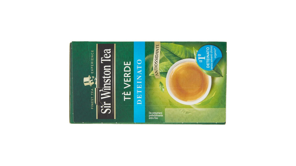 Sir Winston Tea Tè Verde Deteinato 20 X 1,75 G