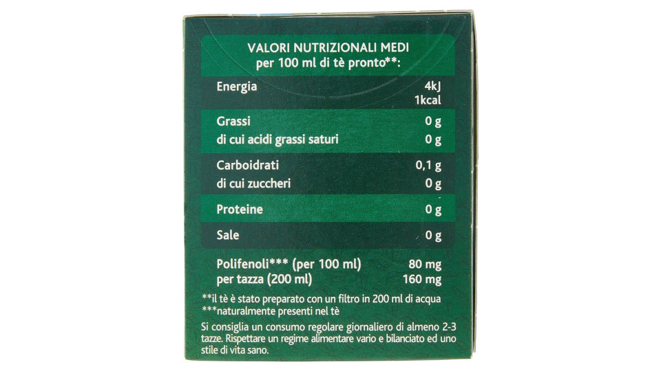 Sir Winston Tea Tè Verde Deteinato 20 X 1,75 G