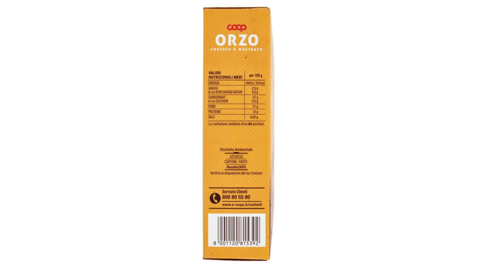 Orzo Tostato E Macinato 500 G