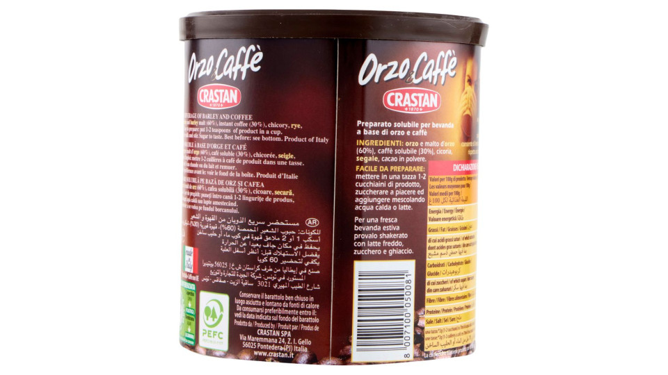Crastan Orzo & Caffè Solubile 120 G