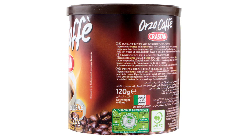 Crastan Orzo & Caffè Solubile 120 G