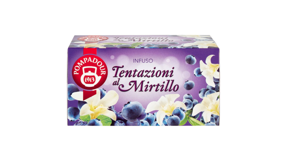 Pompadour Infuso Tentazioni Al Mirtillo Bustine 20 X 3 G