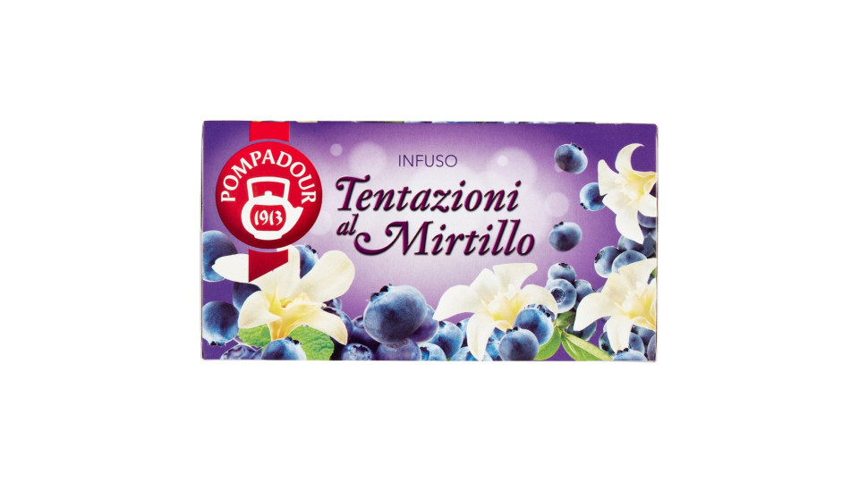 Pompadour Infuso Tentazioni Al Mirtillo Bustine 20 X 3 G