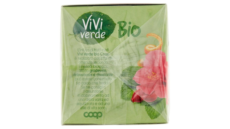 Infuso Frutti Misti Con Rosa Canina, Karkadè, Scorze D'arancia, Menta Biologico 20 Filtri 60 G