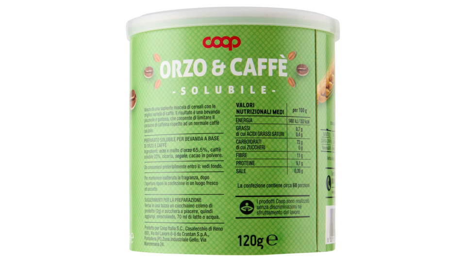 Orzo & Caffè Solubile 120 G