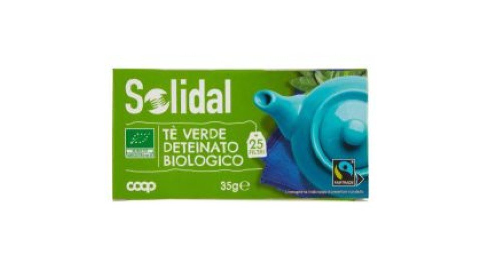 Tè Verde Deteinato Biologico 25 Filtri 35 G