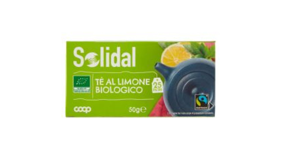 Tè Al Limone Biologico 25 Filtri 50 G