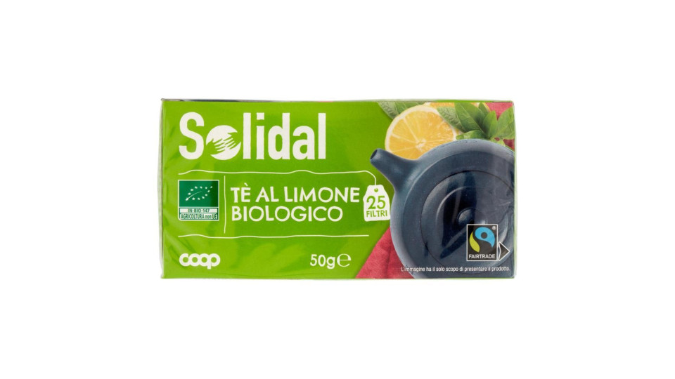 Tè Al Limone Biologico 25 Filtri 50 G