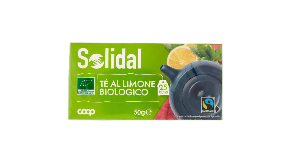 Tè Al Limone Biologico 25 Filtri 50 G