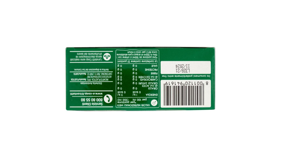 Tè Verde Biologico 25 Filtri 50 G