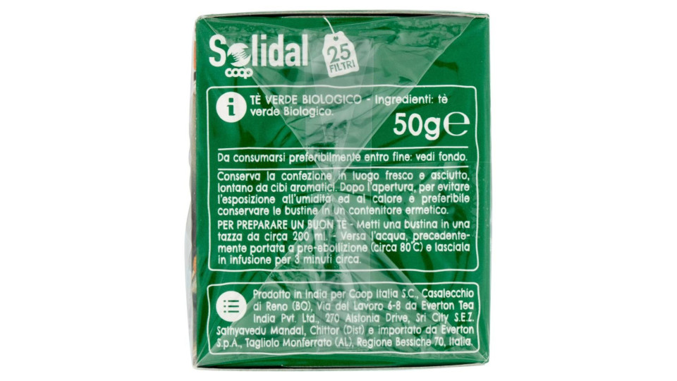 Tè Verde Biologico 25 Filtri 50 G