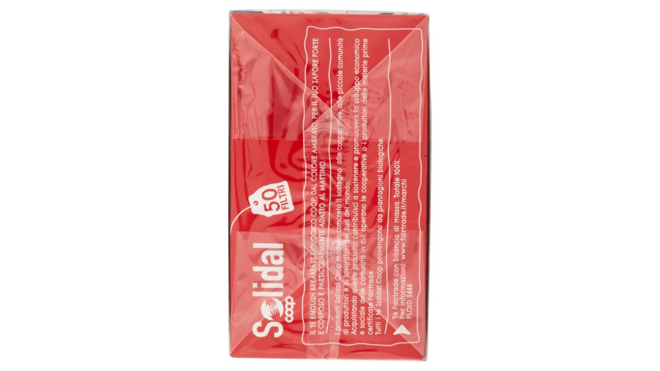 Tè English Breakfast Biologico 50 Filtri 100 G