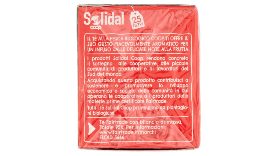 Tè Alla Pesca Biologico 25 Filtri 50 G
