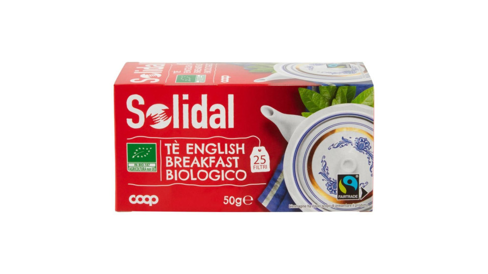 Tè English Breakfast Biologico 25 Filtri 50 G