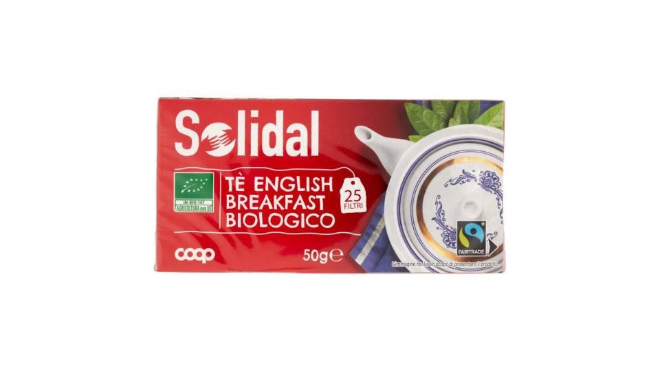 Tè English Breakfast Biologico 25 Filtri 50 G