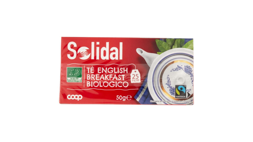 Tè English Breakfast Biologico 25 Filtri 50 G