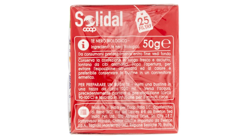 Tè English Breakfast Biologico 25 Filtri 50 G