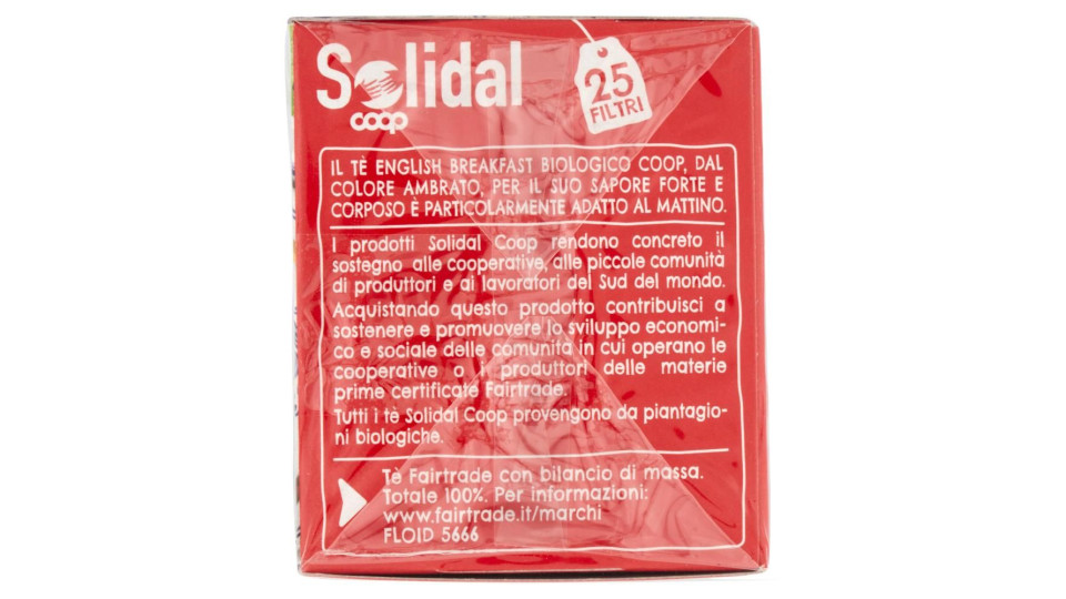 Tè English Breakfast Biologico 25 Filtri 50 G